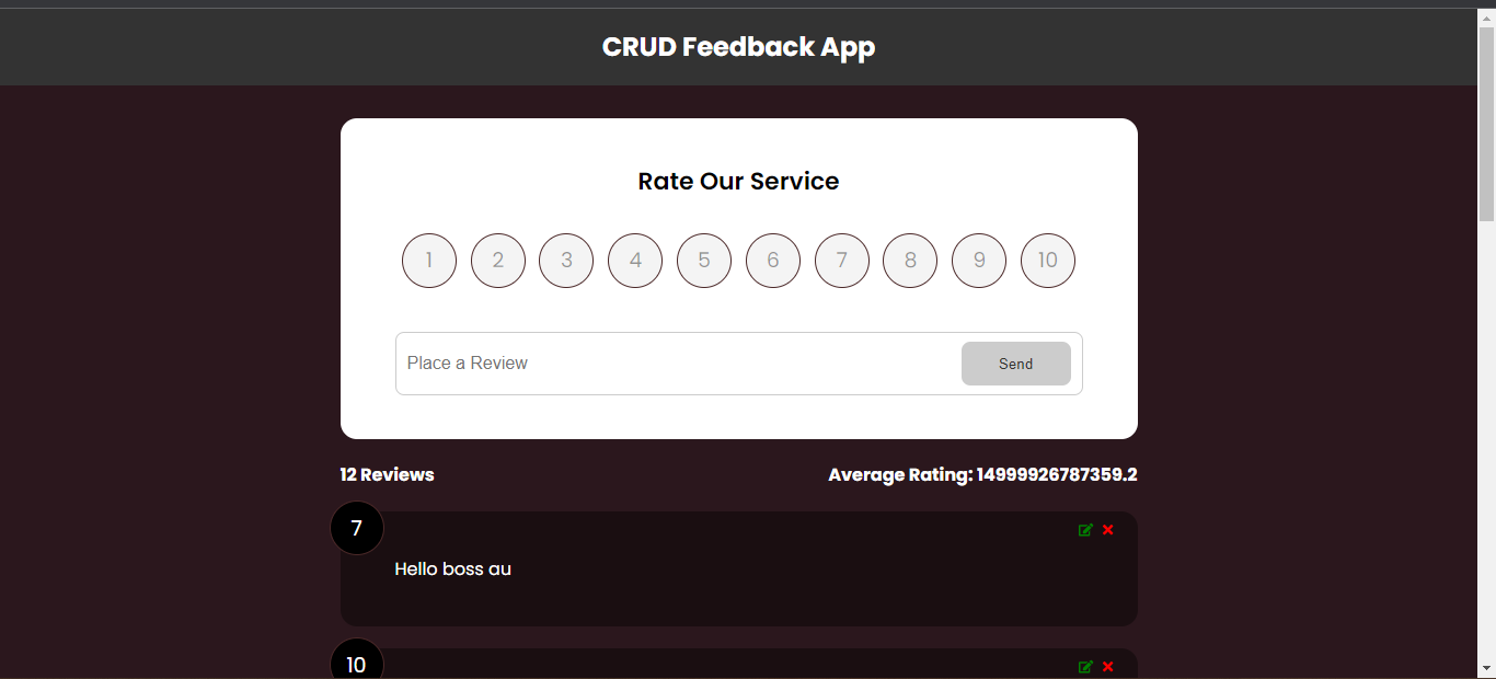 crud app